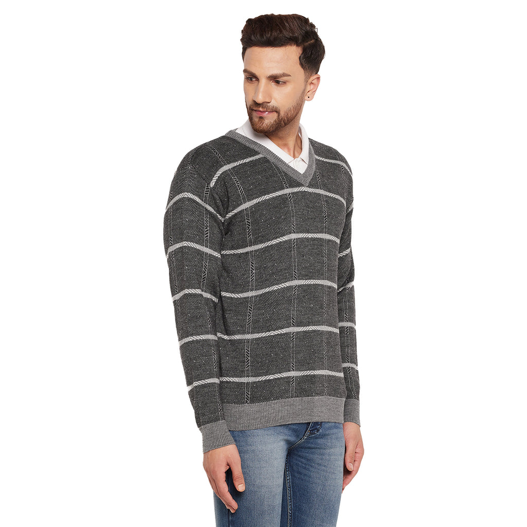 Duke Urban Men Full Sleeve V-Neck Sweater (SDS708R)