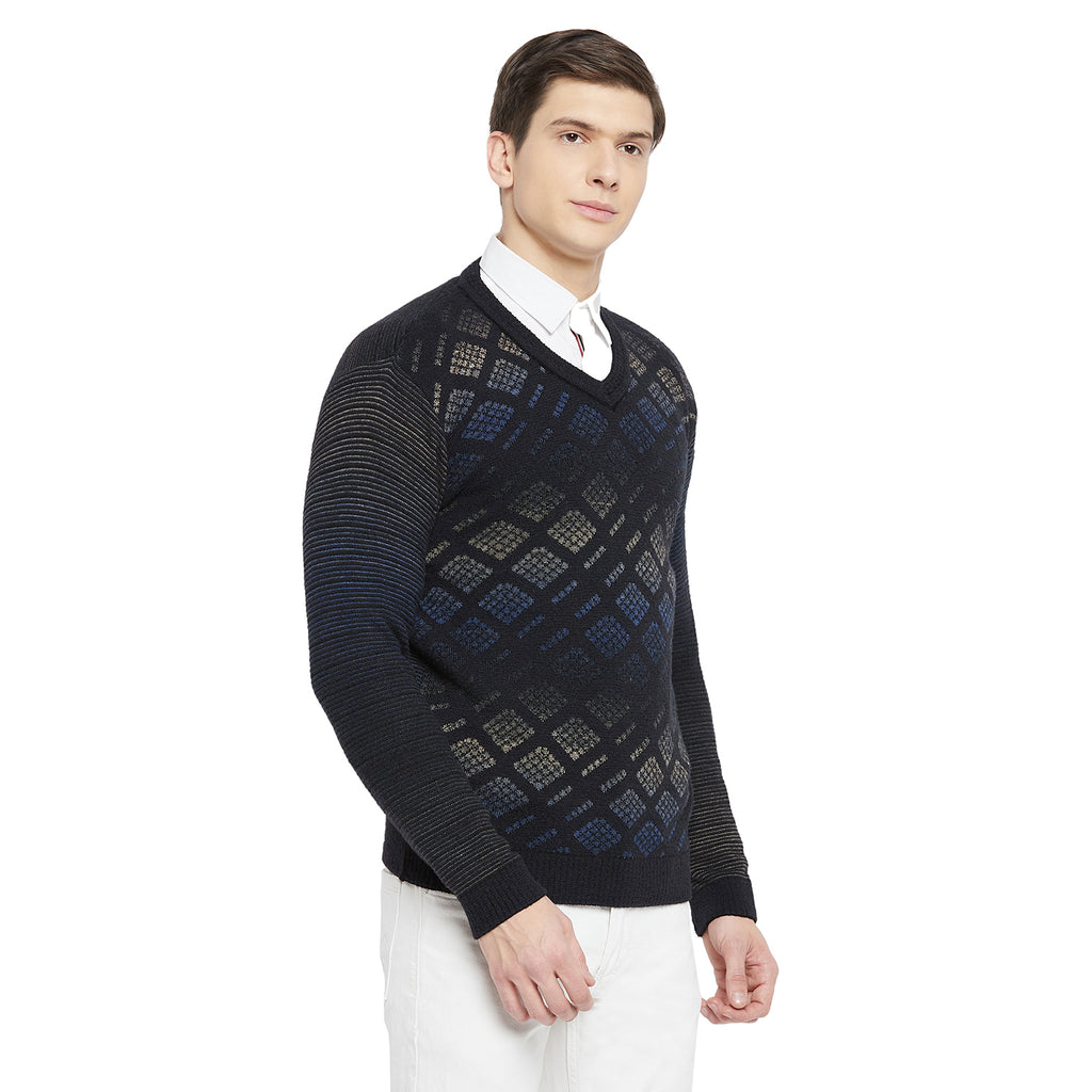 Duke Urban Men Full Sleeve V Neck Sweater (SDS671)