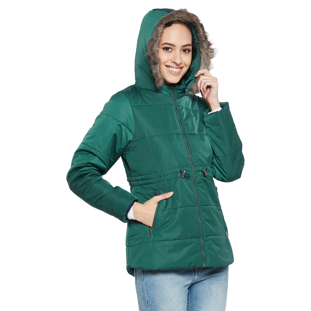 Duke Urban Women Full sleeve Hooded Jacket (SDZ1923)