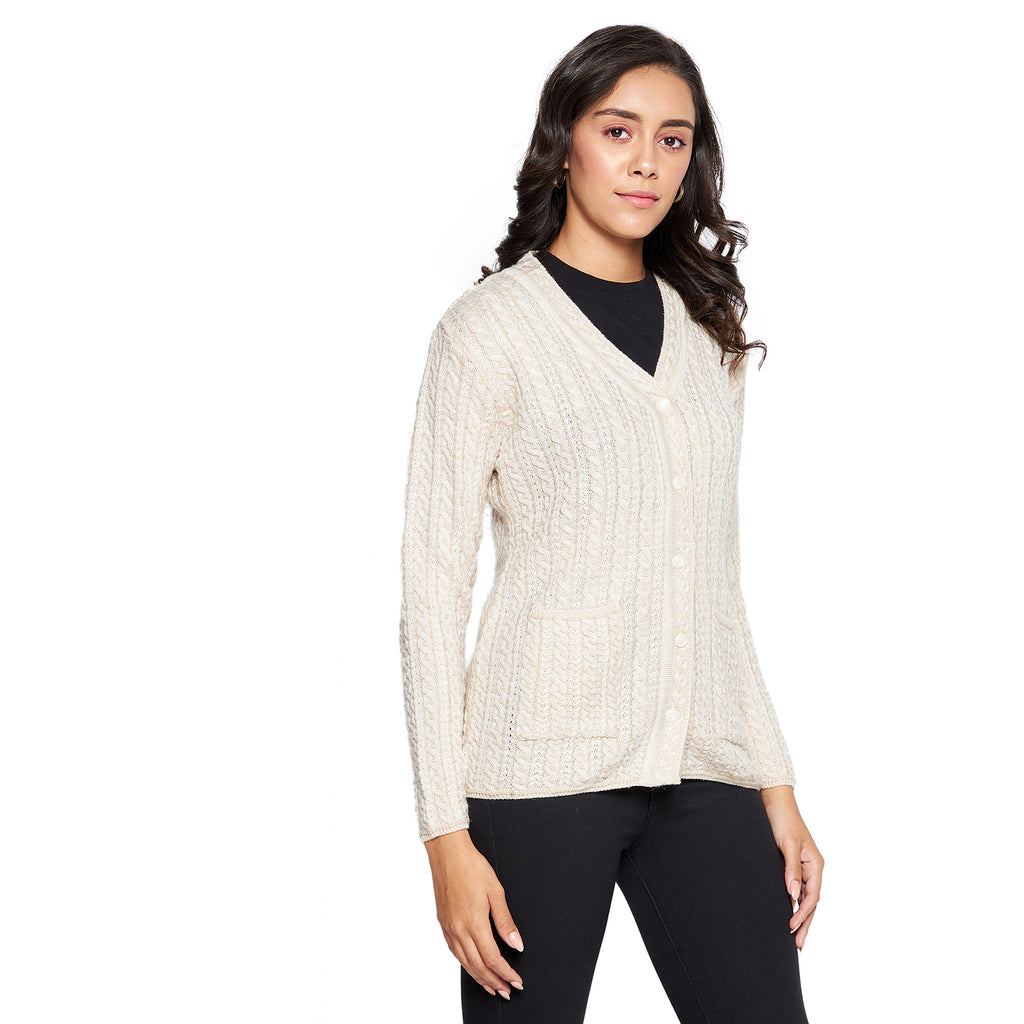 Duke Urban Women Full sleeve V Neck Cardigan (SDS9727)