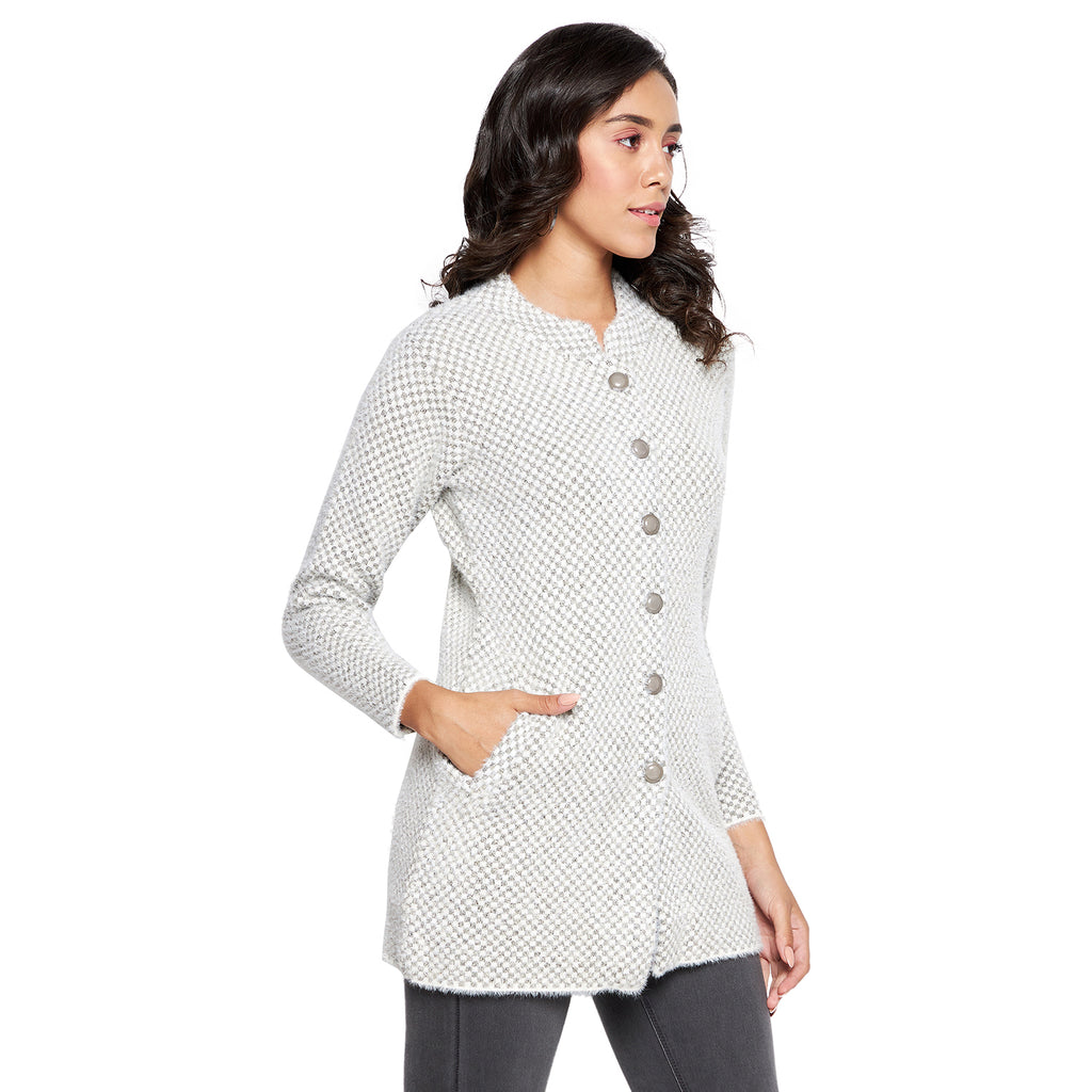 Duke Urban Women Full sleeve Collared Neck Cardigan (SDS1117)