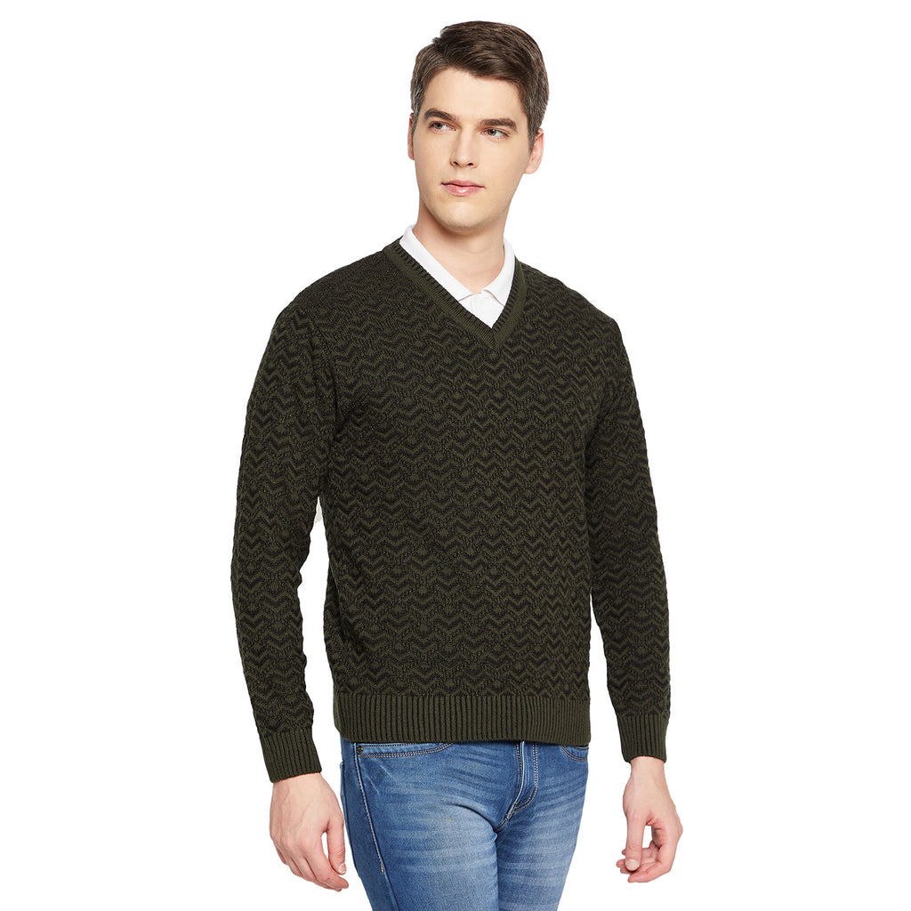 Duke Urban Men Full Sleeve V Neck Sweater (SDS2059)