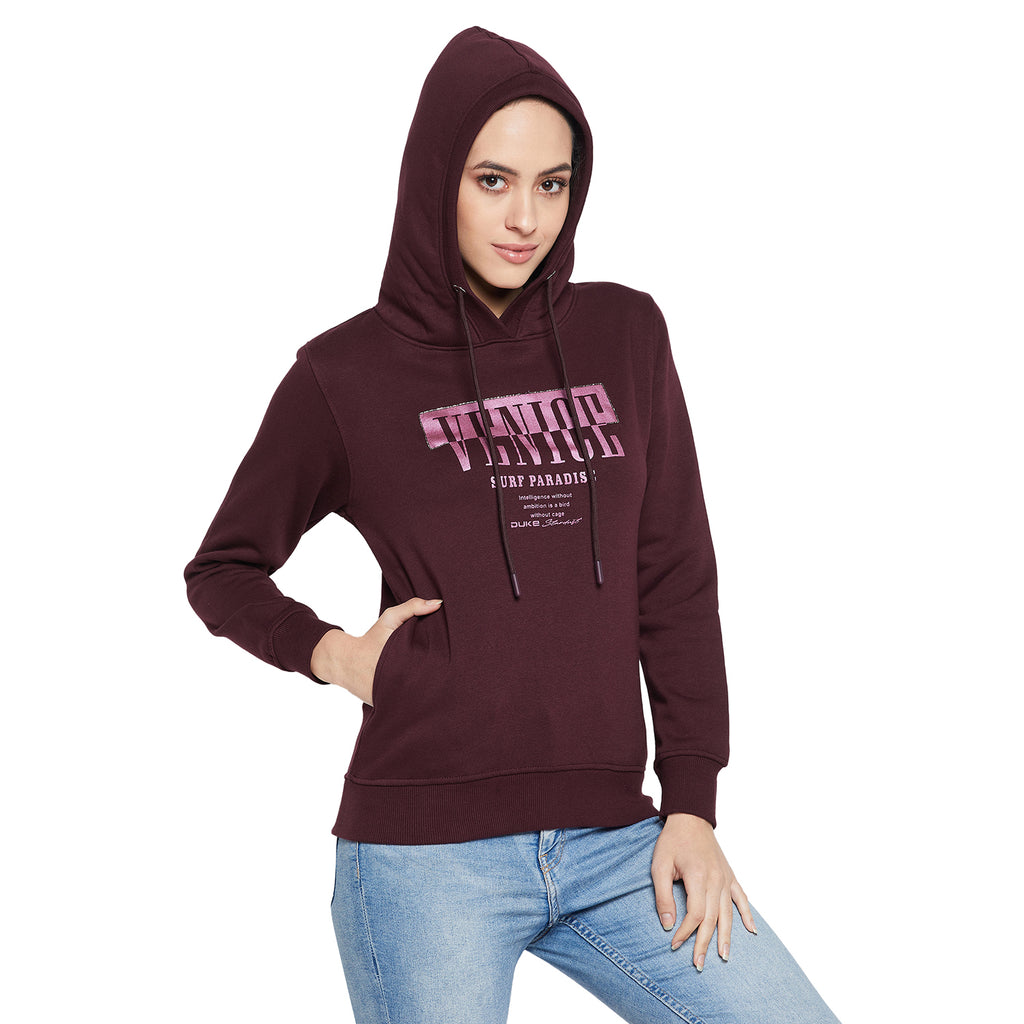 Duke Urban Women Full Sleeve Hooded Sweatshirt (LFX815)