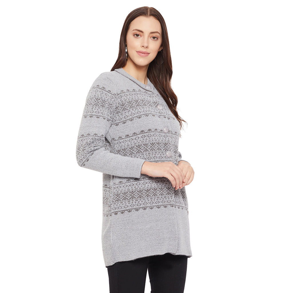 Duke Urban Women Full Sleeve Long Cardigan (SDS9645)
