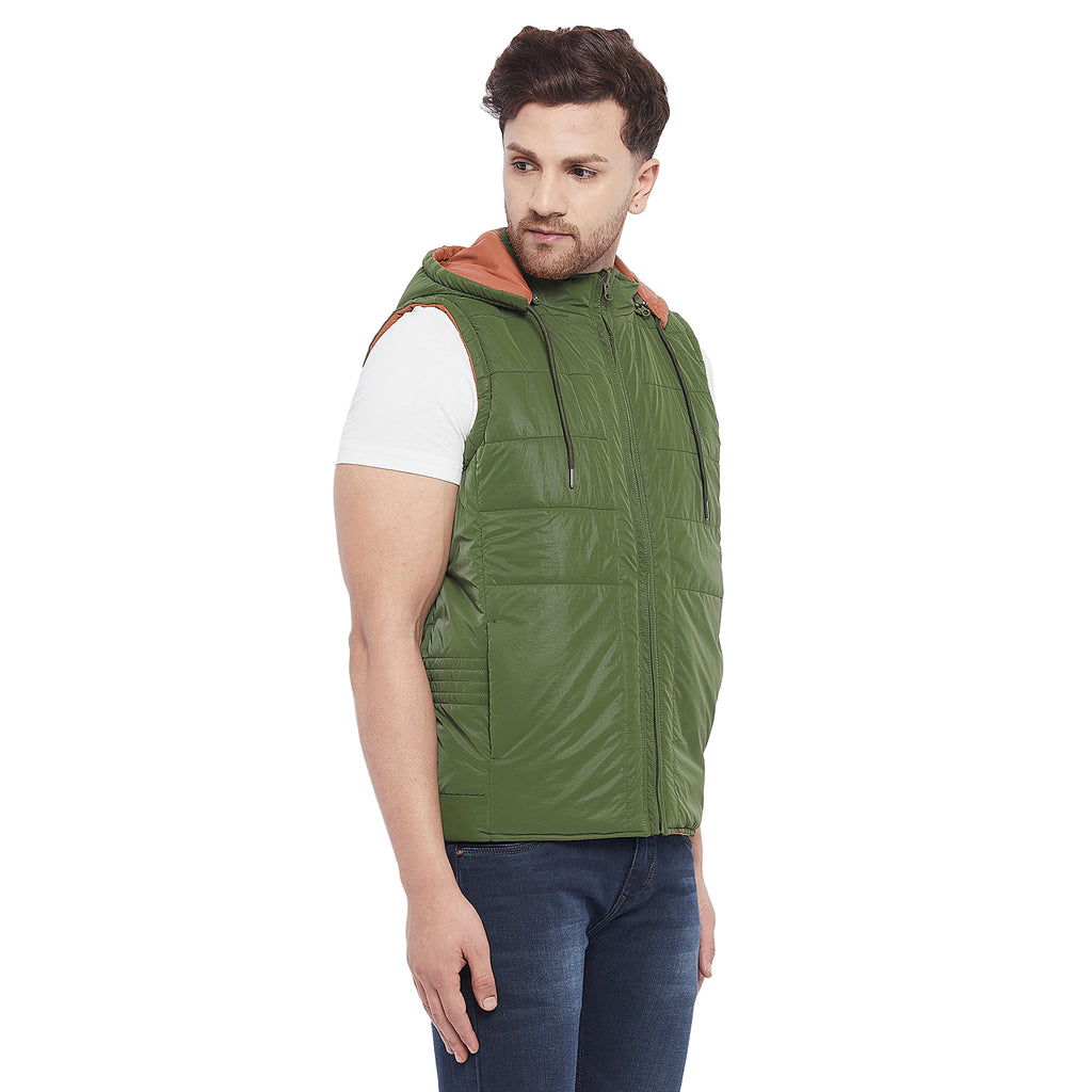 Duke Urban Men Sleeveless Reversible Jacket (SDZ913)