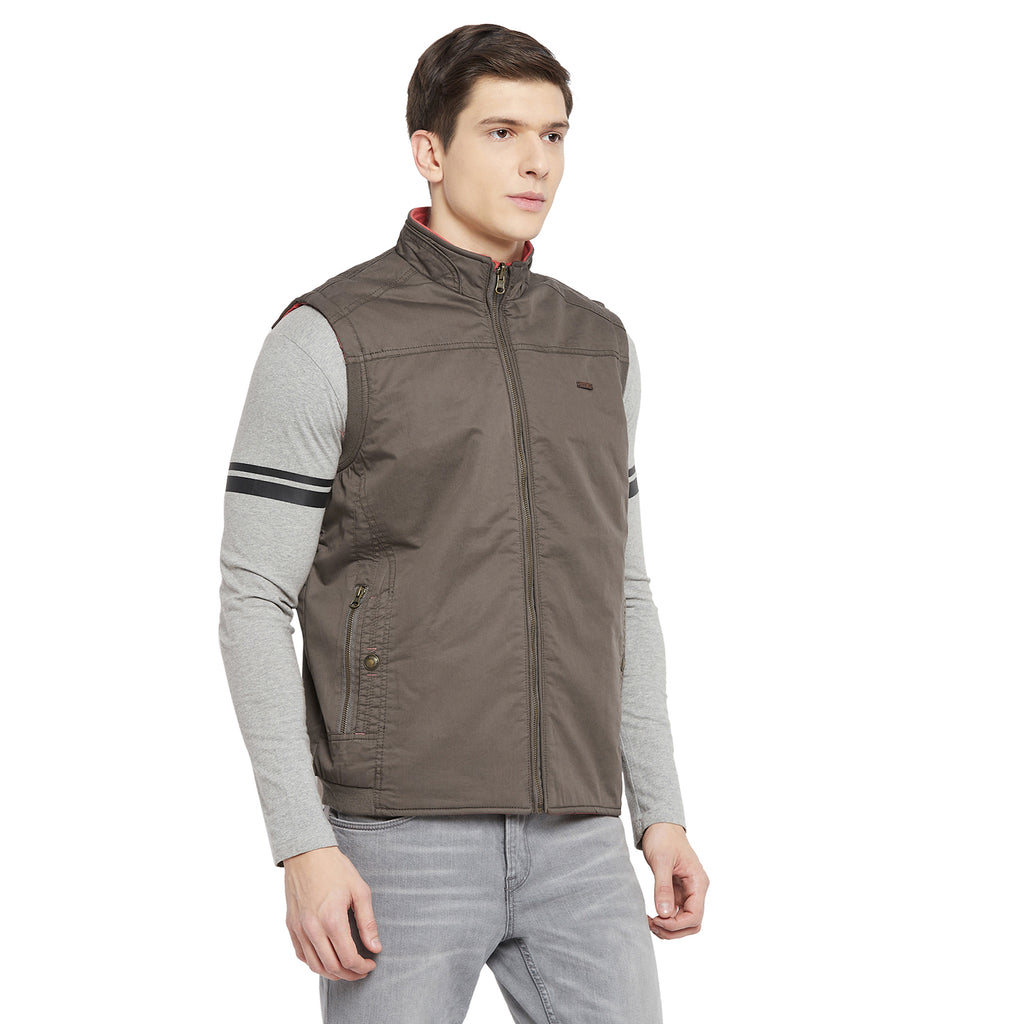 Duke Urban Men Sleeveless Reversible Jacket (SDZ912)