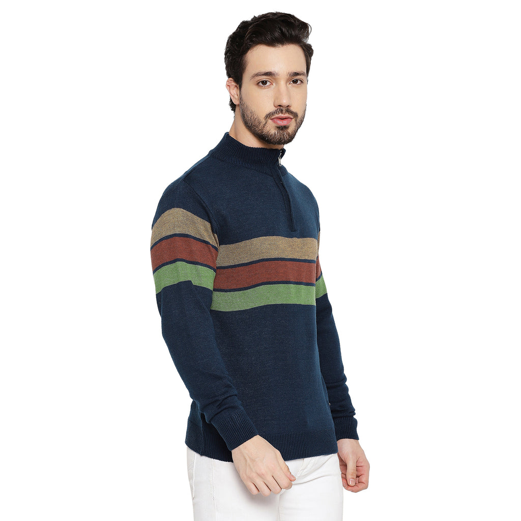Duke Urban Men Full Sleeve Half Zip Sweater (SDS2079)