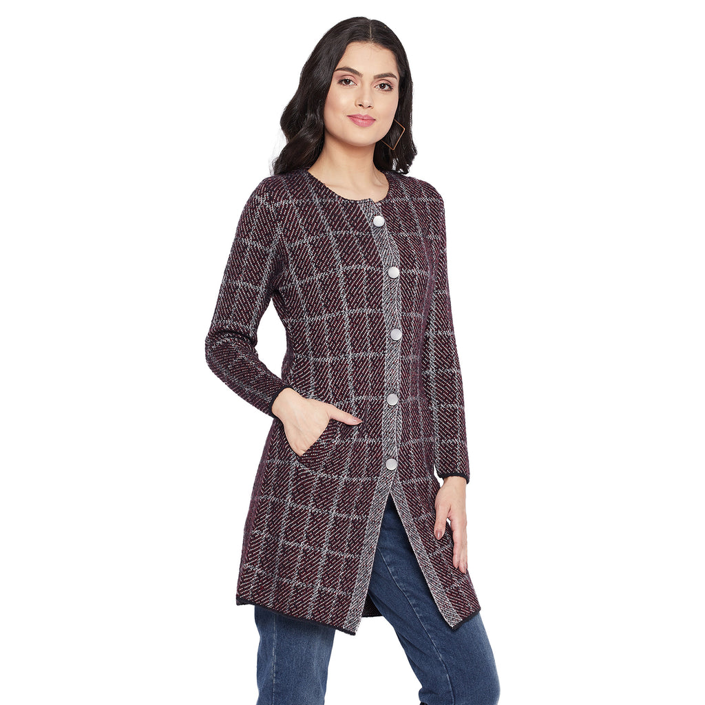 Duke Urban Women Full Sleeve Long Cardigan (SDS9639)