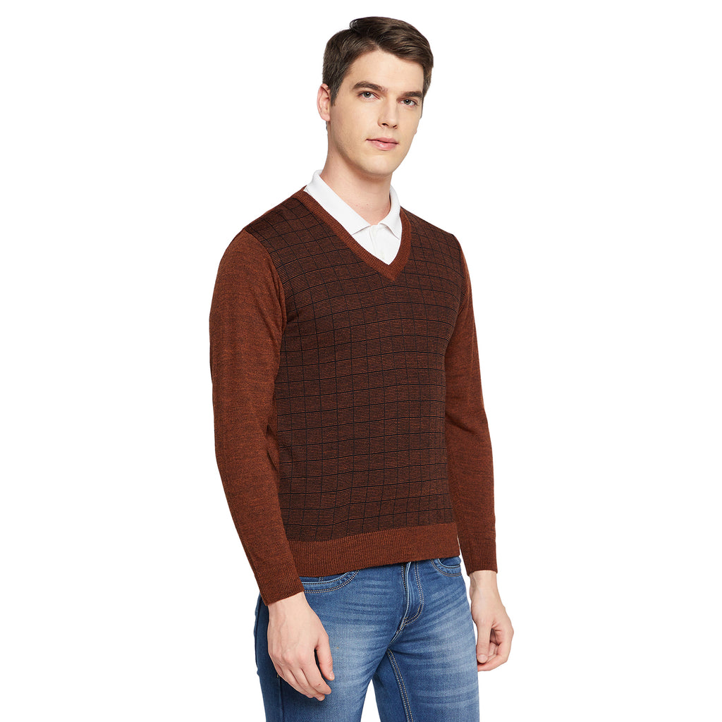 Duke Urban Men Full Sleeve V Neck Sweater (SDS8095)