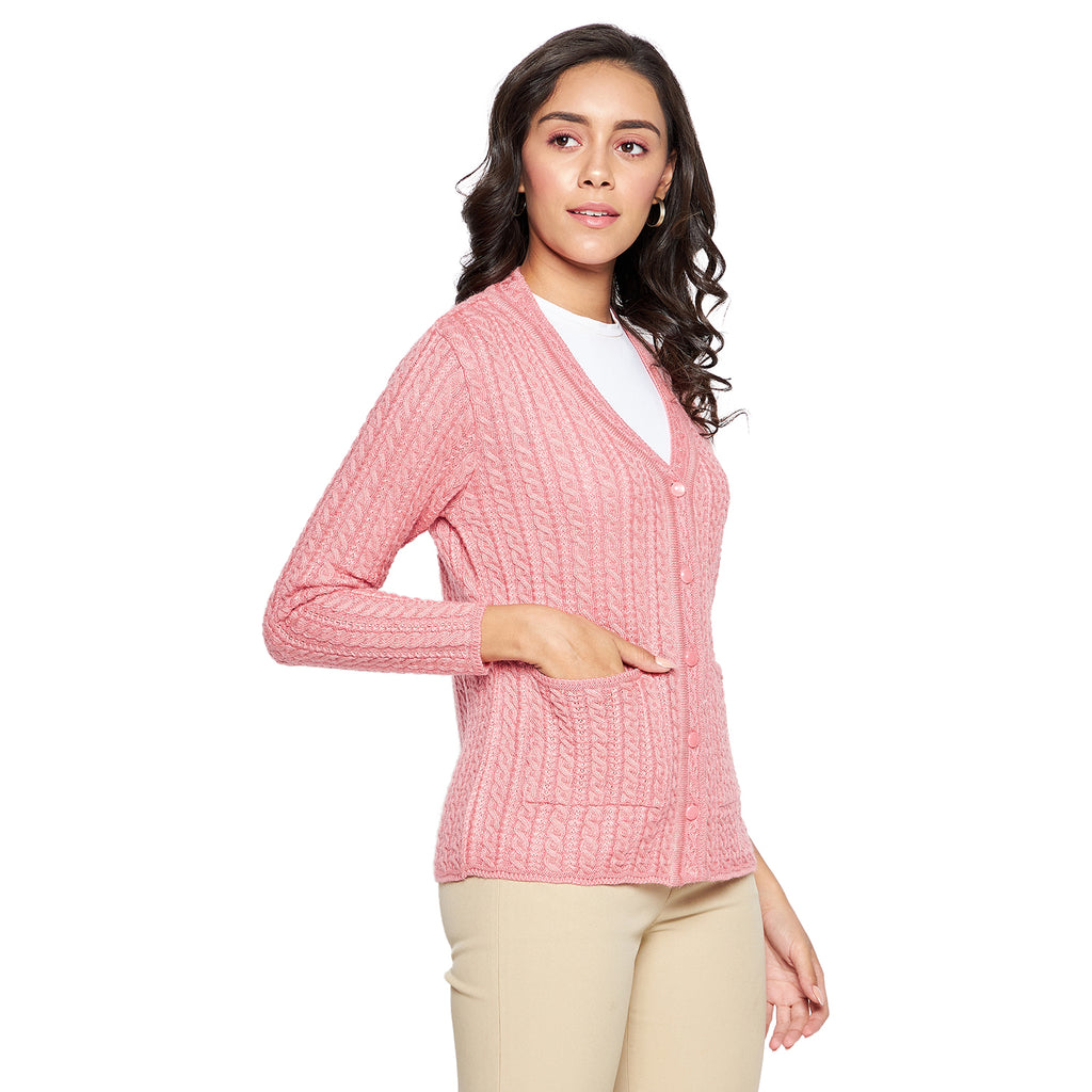 Duke Urban Women Full sleeve V Neck Cardigan (SDS9727)