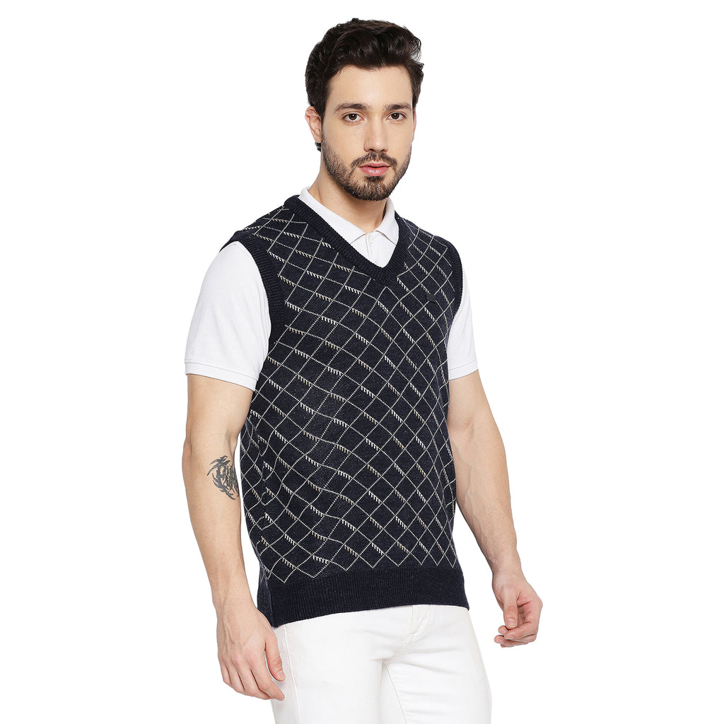 Duke Urban Men Sleeveless V Neck Sweater (SDS2027)