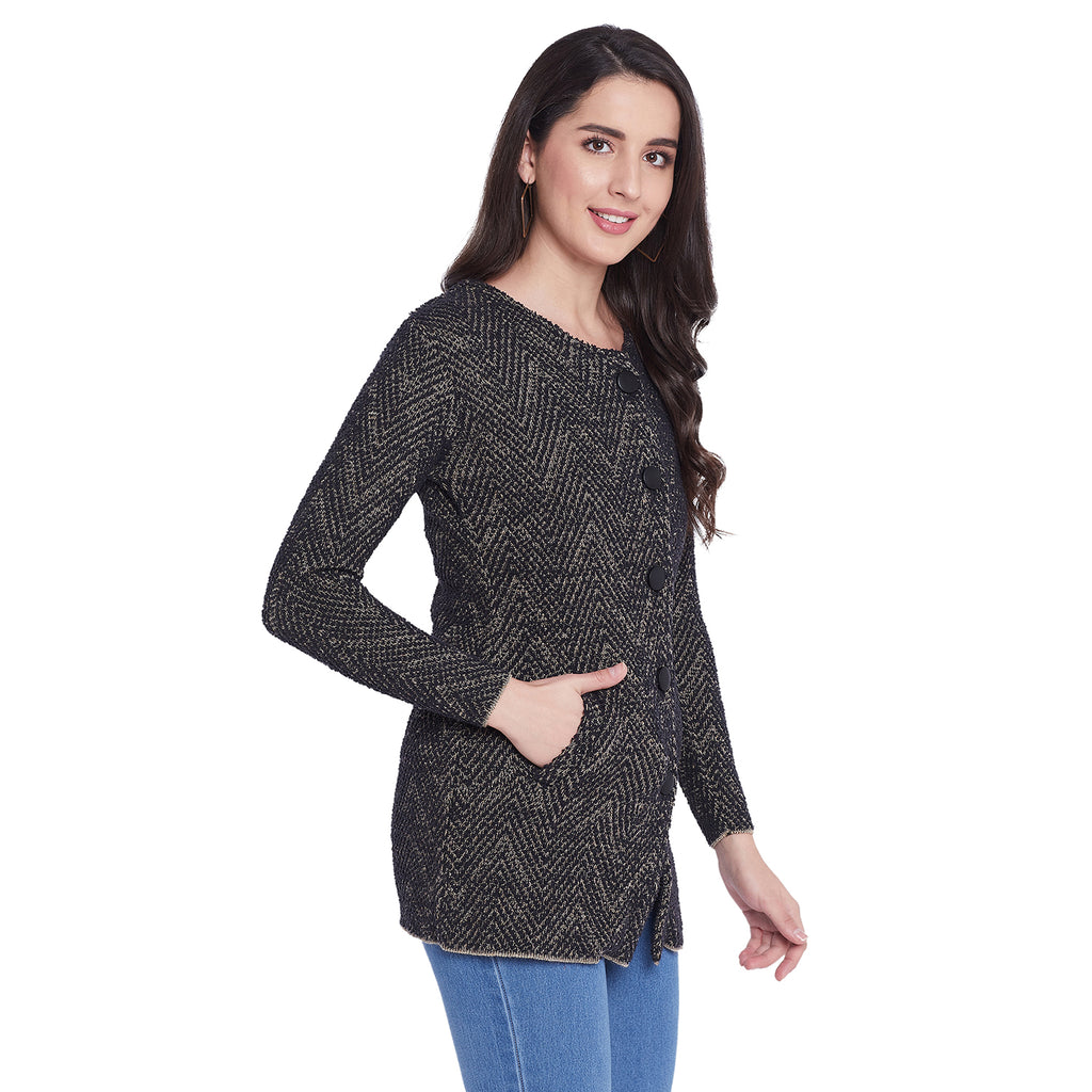 Duke Urban Women Full Sleeve Long Cardigan (SDS9638)