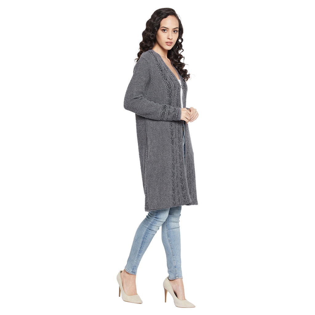 Duke Urban Women Full sleeve V Neck Cardigan (SDS9792)