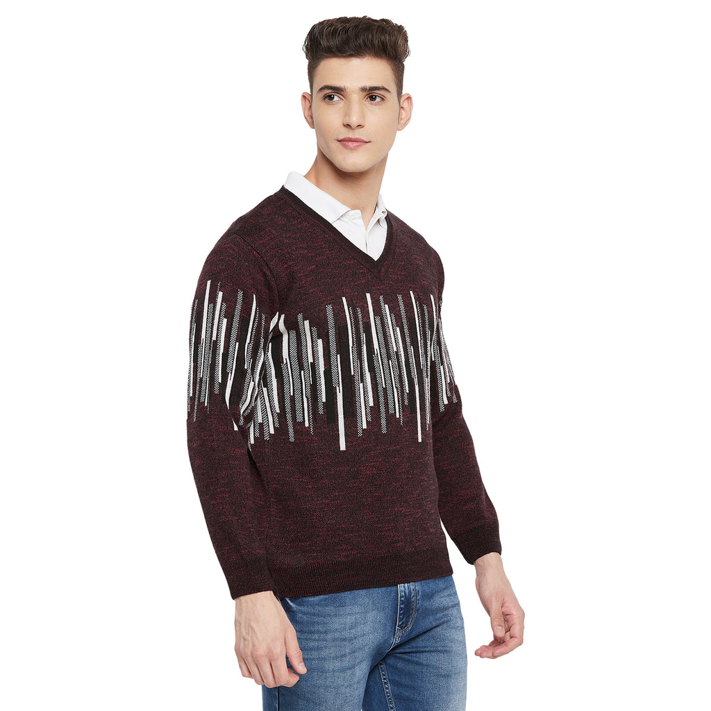 Duke Urban Men Full Sleeve V Neck Sweater (SDS663)