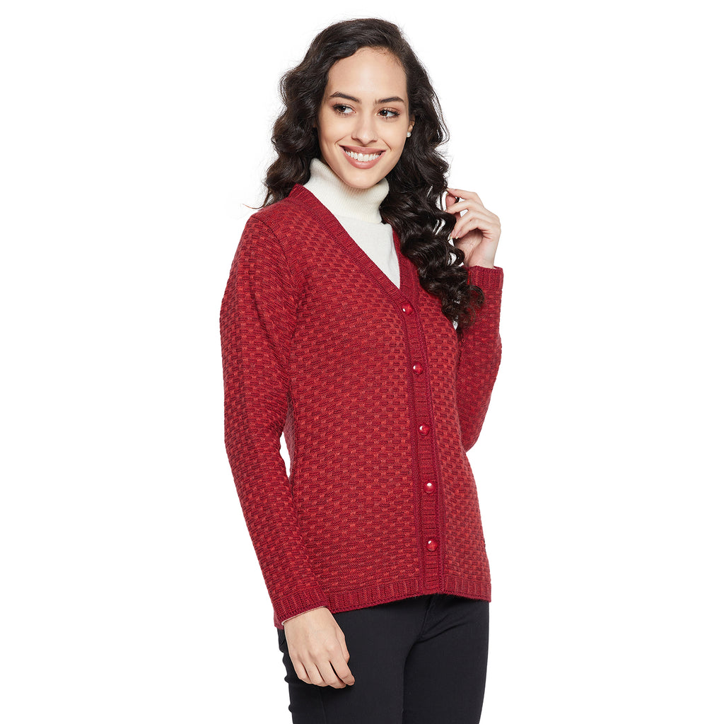 Duke Urban Women Full sleeve V Neck Cardigan (SDS1089)