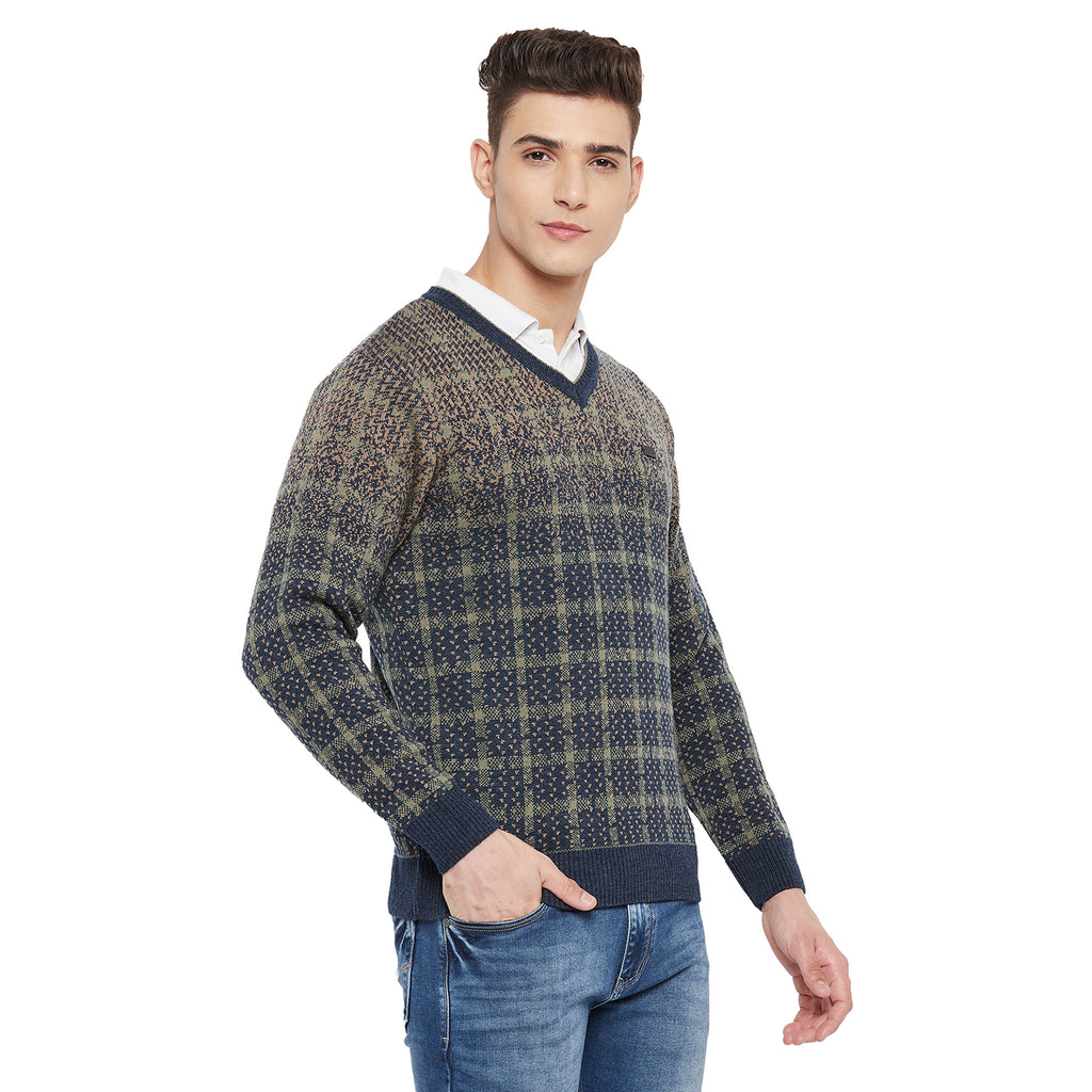 Duke Urban Men Full Sleeve V Neck Sweater (SDS2049)