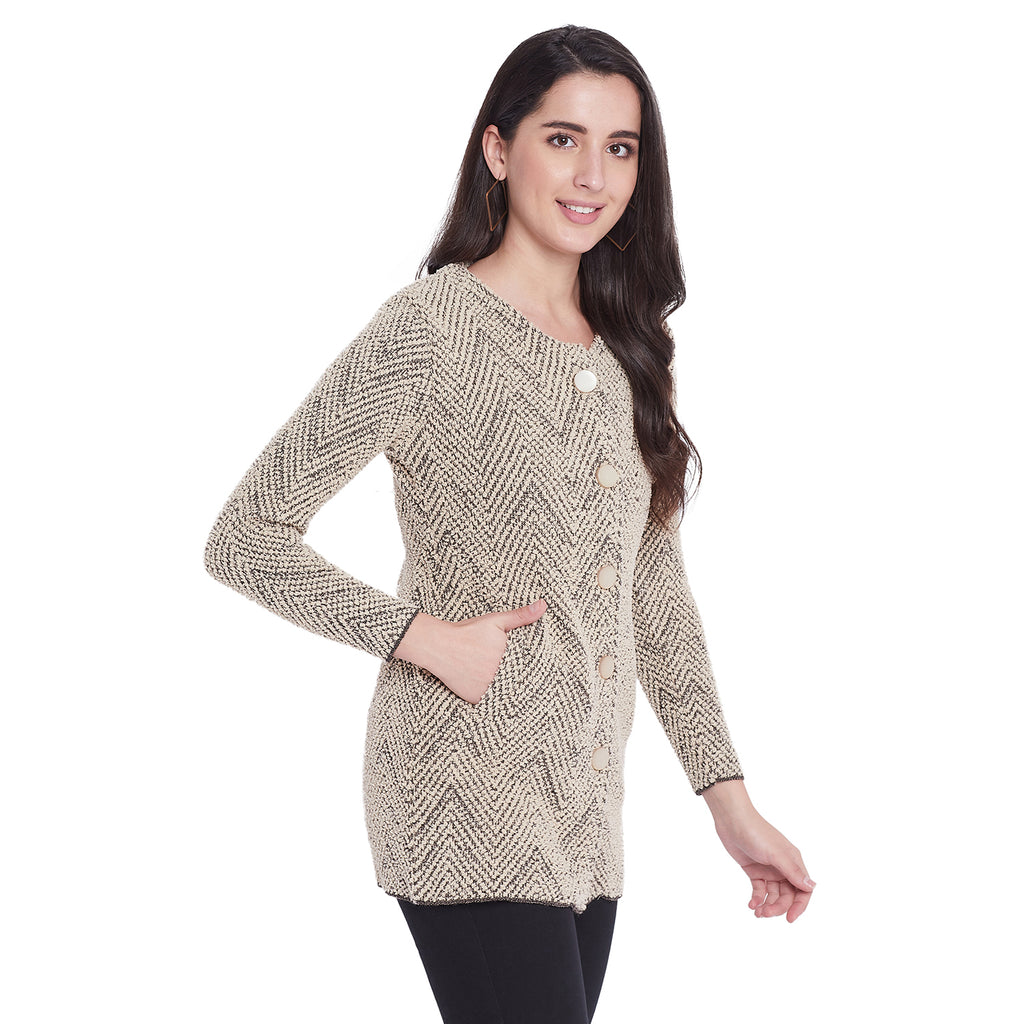Duke Urban Women Full Sleeve Long Cardigan (SDS9638)