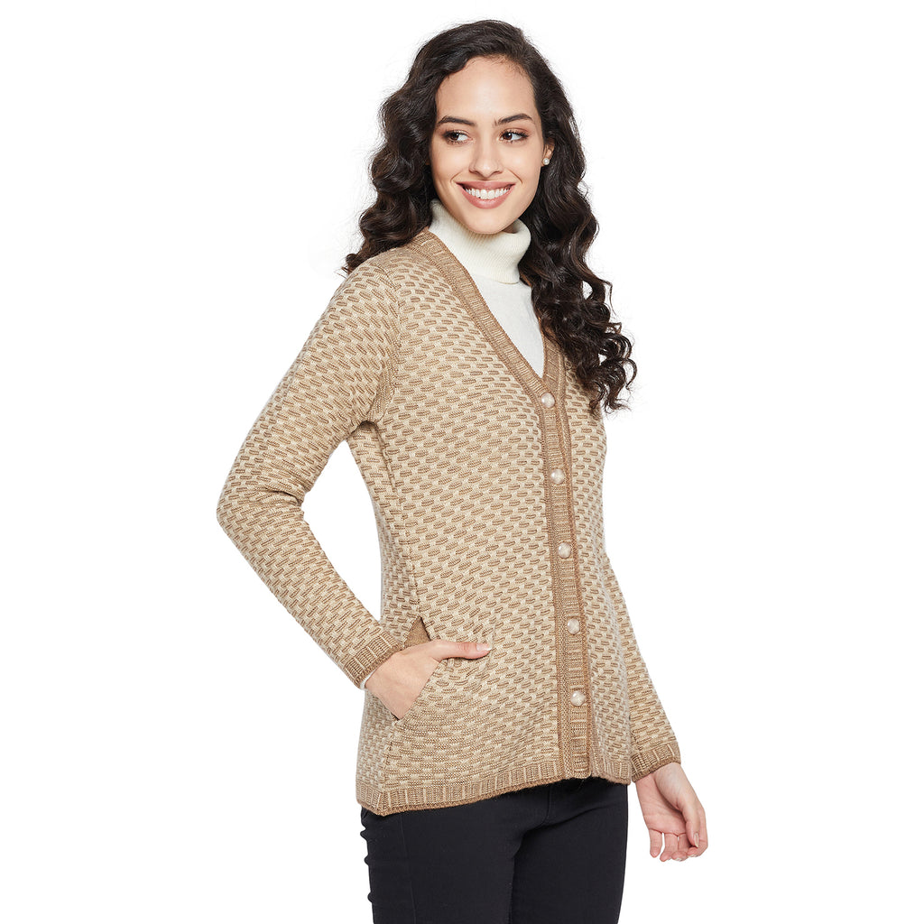 Duke Urban Women Full sleeve V Neck Cardigan (SDS1089)