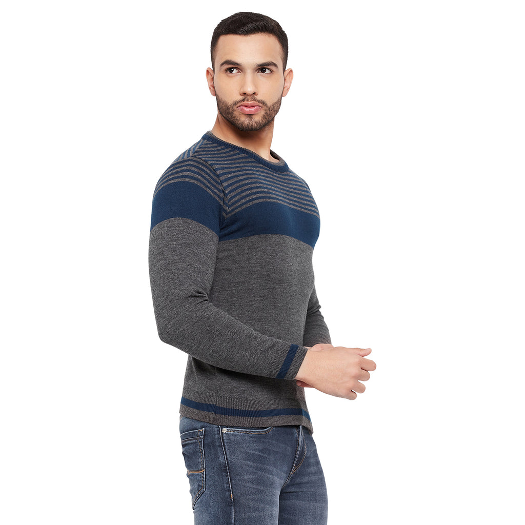Duke Urban Men Full Sleeve Striped Sweater (SDS8101)