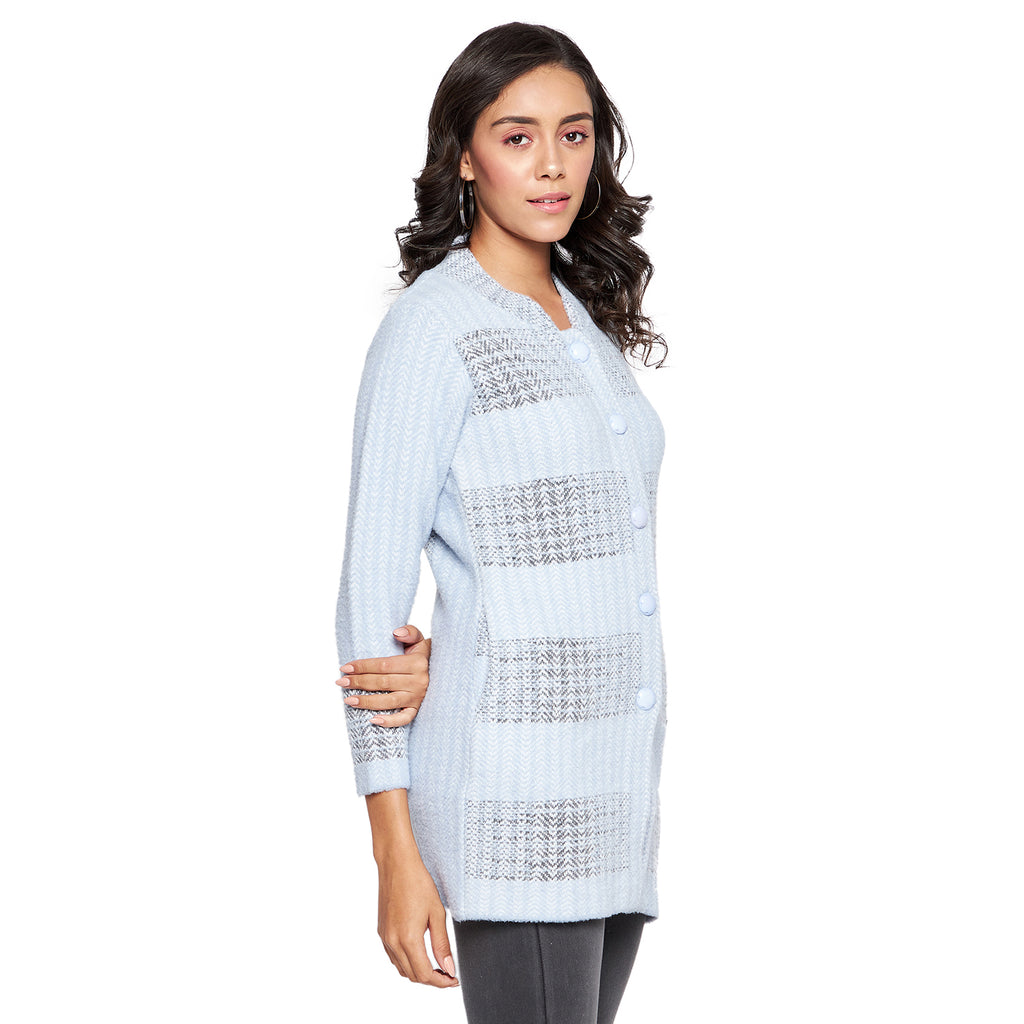 Duke Urban Women Full sleeve Collared Neck Cardigan (SDS1115)