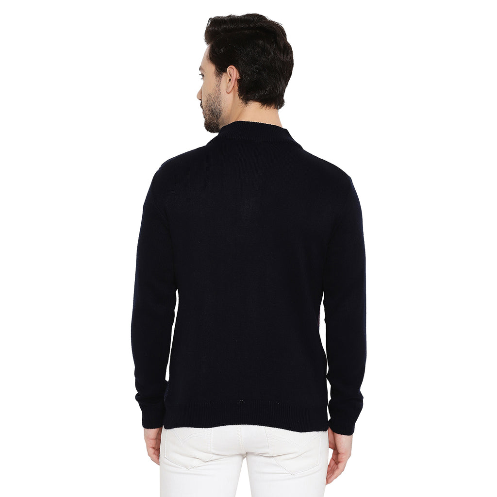 Duke Urban Men Full Sleeve Half Zip Sweater (SDS2077)