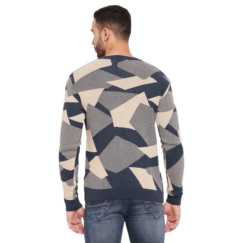 Duke Urban Men Full Sleeve Self Design Sweater (SDS2074)