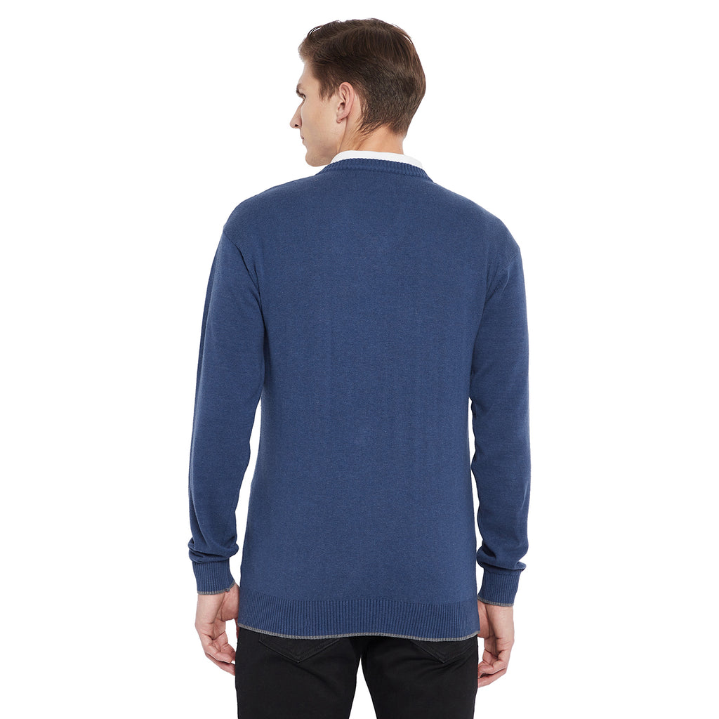 Duke Stardust Men Full Sleeve V Neck Sweater (SDS731)