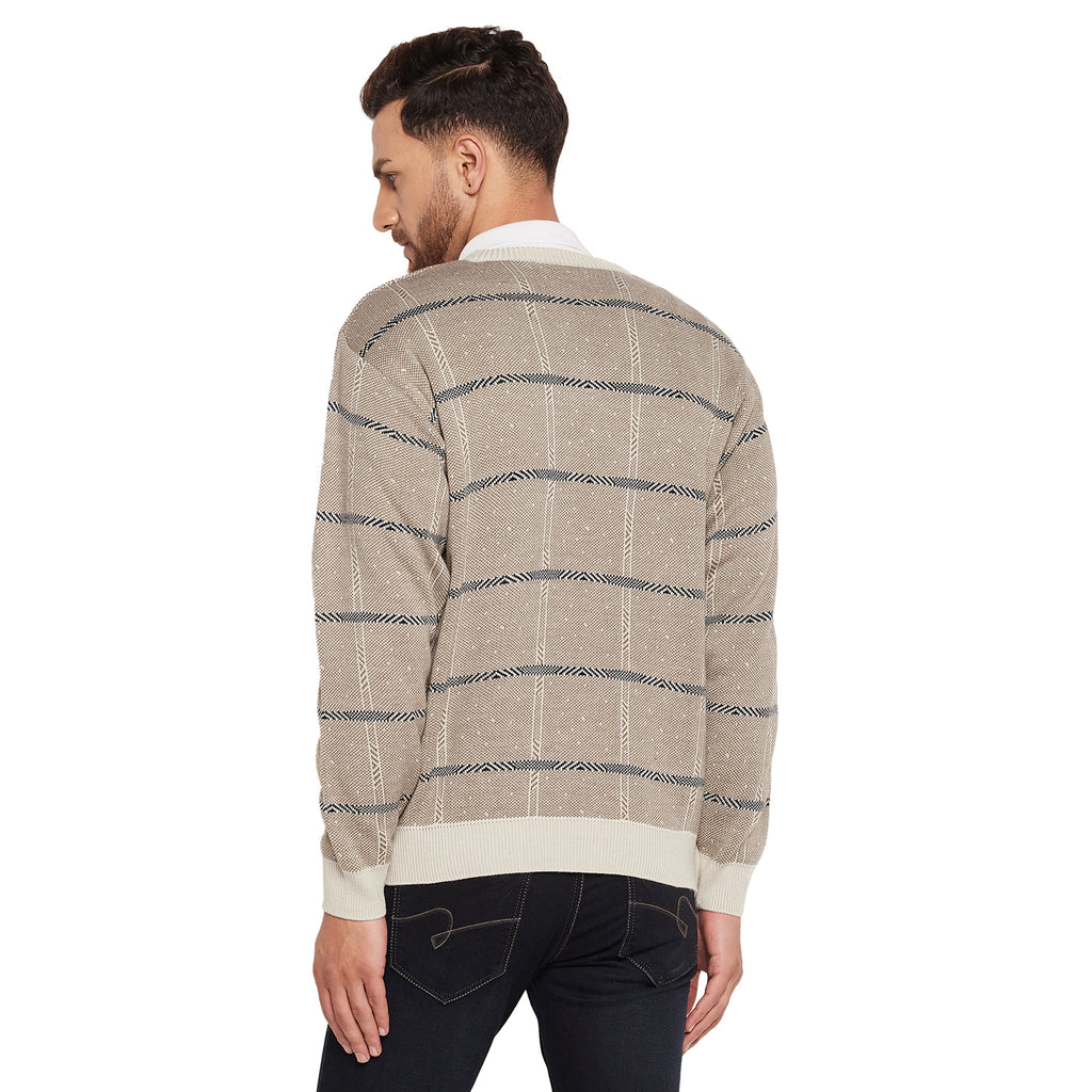 Duke Urban Men Full Sleeve V-Neck Sweater (SDS708R)