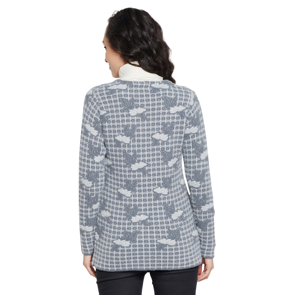 Duke Urban Women Full sleeve Round Neck Cardigan (SDS1055)