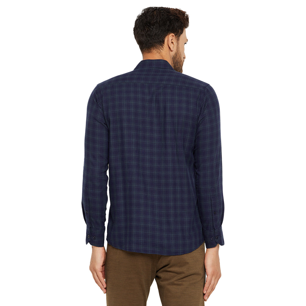 Duke Urban Men Slim Fit Solid Spread Collar Casual Shirt (SDO8CKLD)