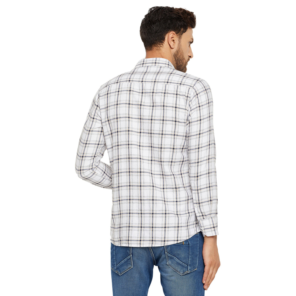 Duke Urban Men Slim Fit Solid Spread Collar Casual Shirt (SDO8CKLC)