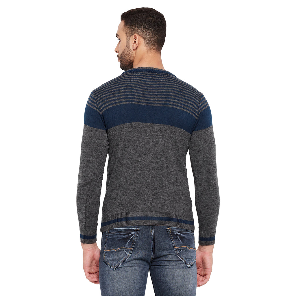 Duke Urban Men Full Sleeve Striped Sweater (SDS8101)