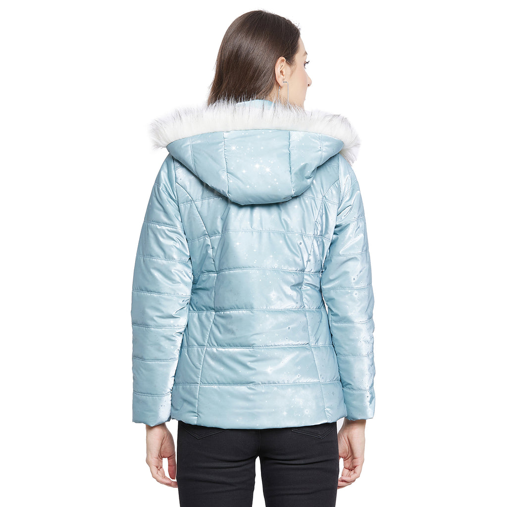 Duke Urban Women Full Sleeve Embossed Quilted Jacket (SDZ6741)