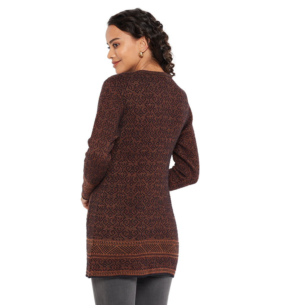 Duke Urban Women Round Neck Cardigan  (SDS1107)