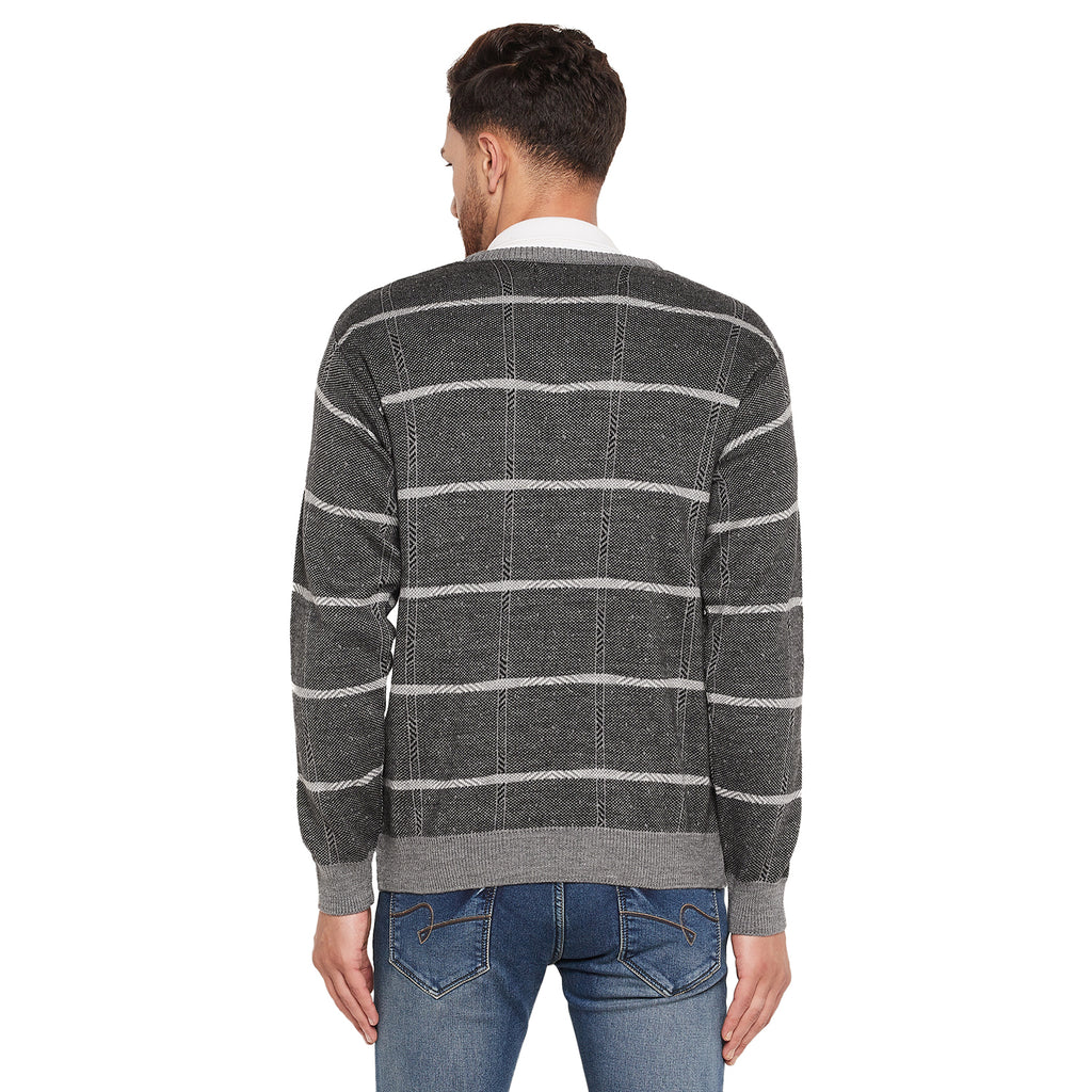 Duke Urban Men Full Sleeve V-Neck Sweater (SDS708R)