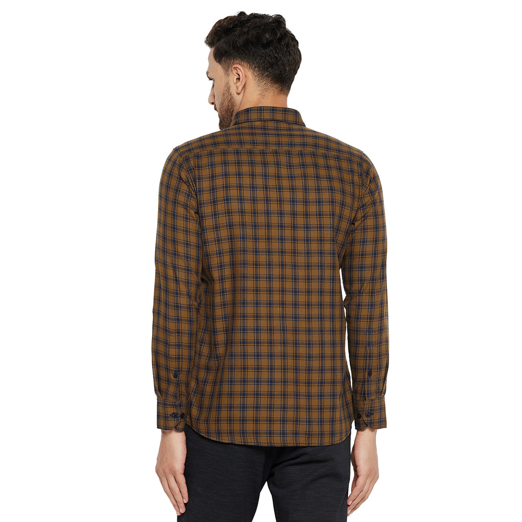 Duke Urban Men Slim Fit Solid Spread Collar Casual Shirt (SDO8CKLD)