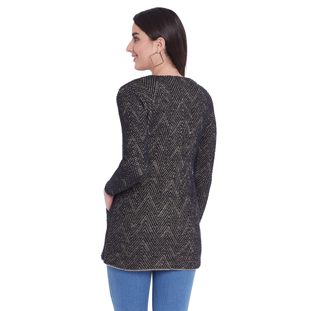 Duke Urban Women Full Sleeve Long Cardigan (SDS9638)