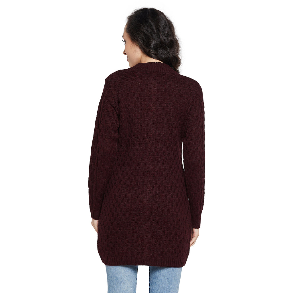 Duke Urban Women Full sleeve Round Neck Cardigan (SDS1116)