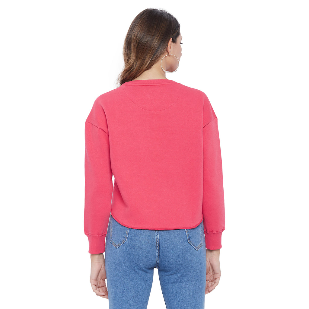 Duke Urban Women Round Neck Crop Sweatshirt (LFX763)