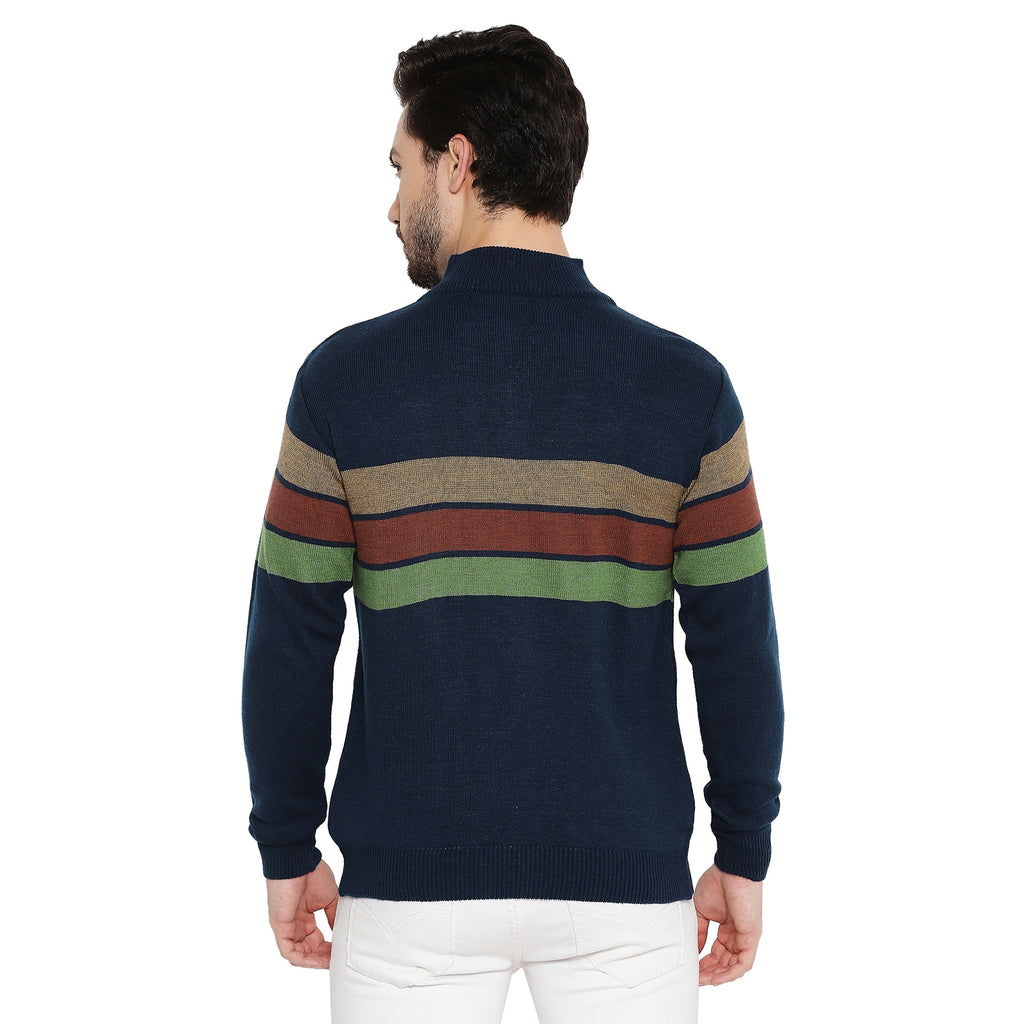 Duke Urban Men Full Sleeve Half Zip Sweater (SDS2079)