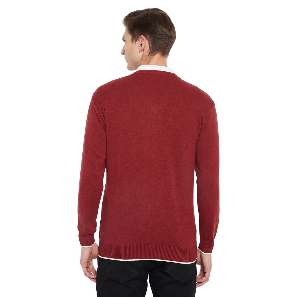 Duke Stardust Men Full Sleeve V Neck Sweater (SDS731)