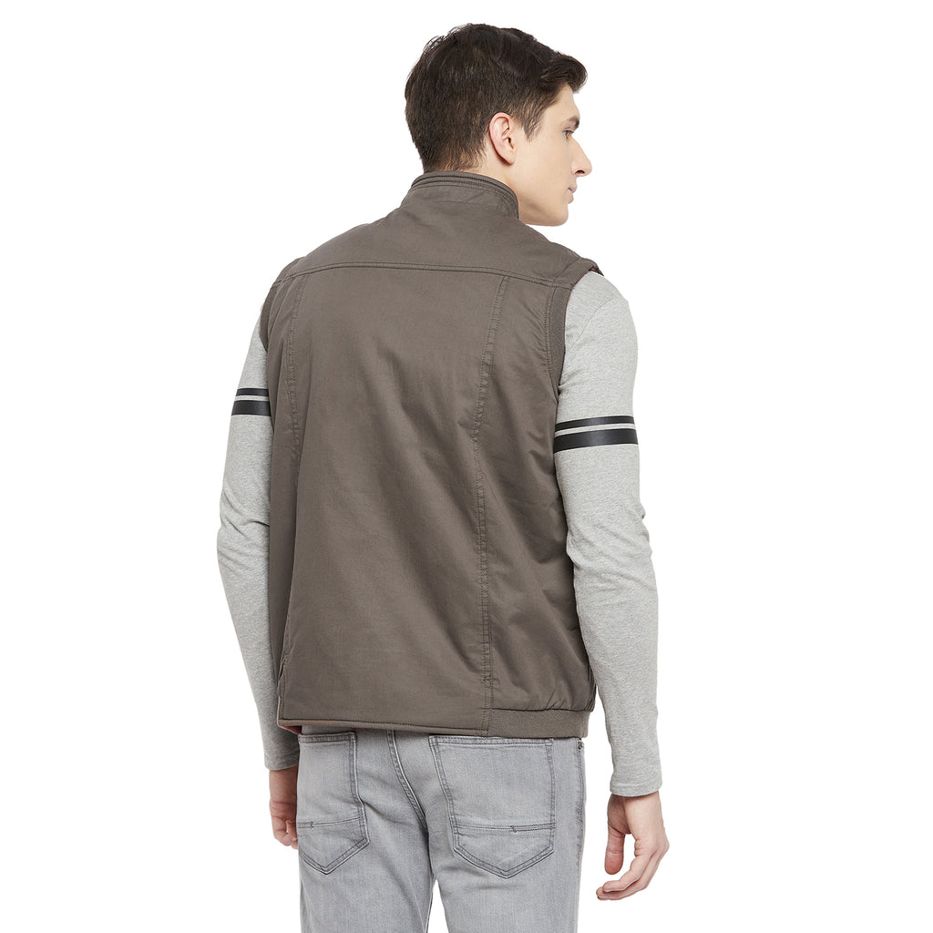 Duke Urban Men Sleeveless Reversible Jacket (SDZ912)