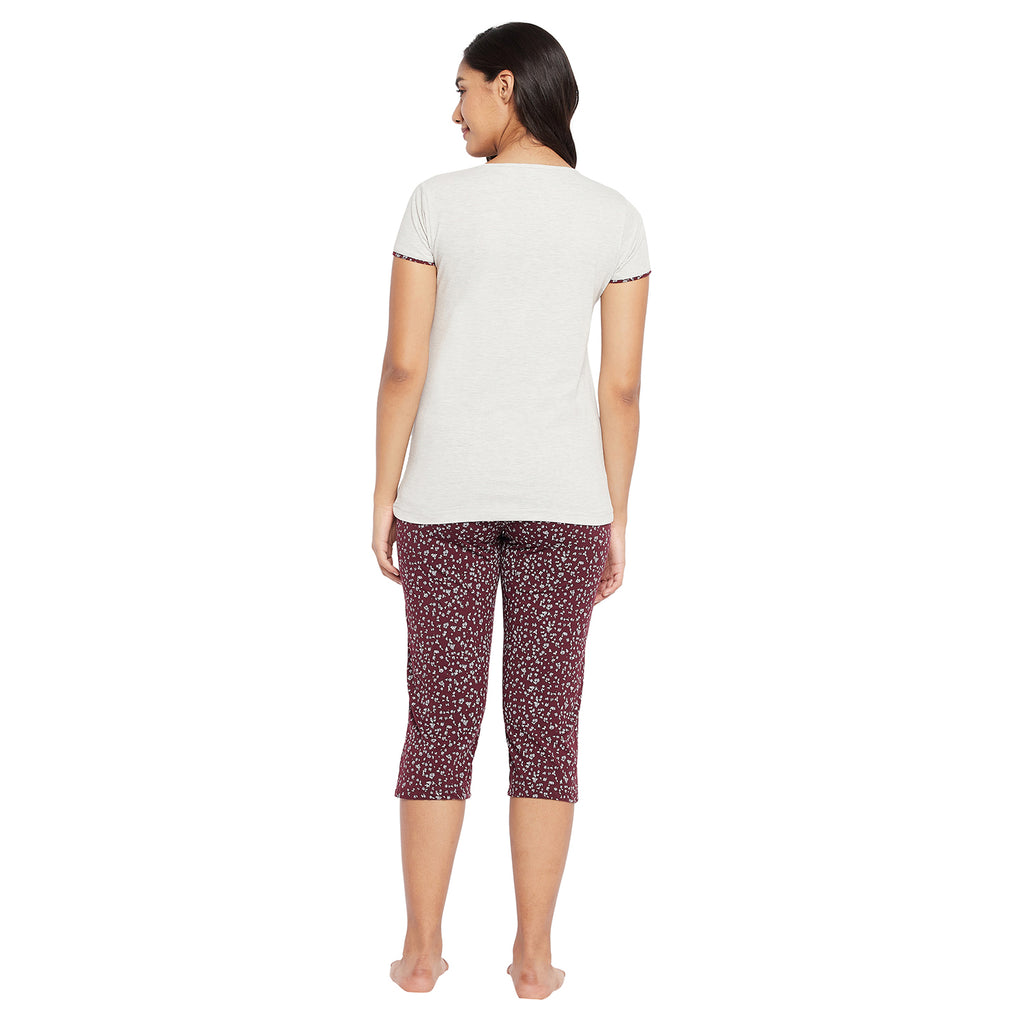Duke Urban Women Printed Top & Capri Set (LFX855)