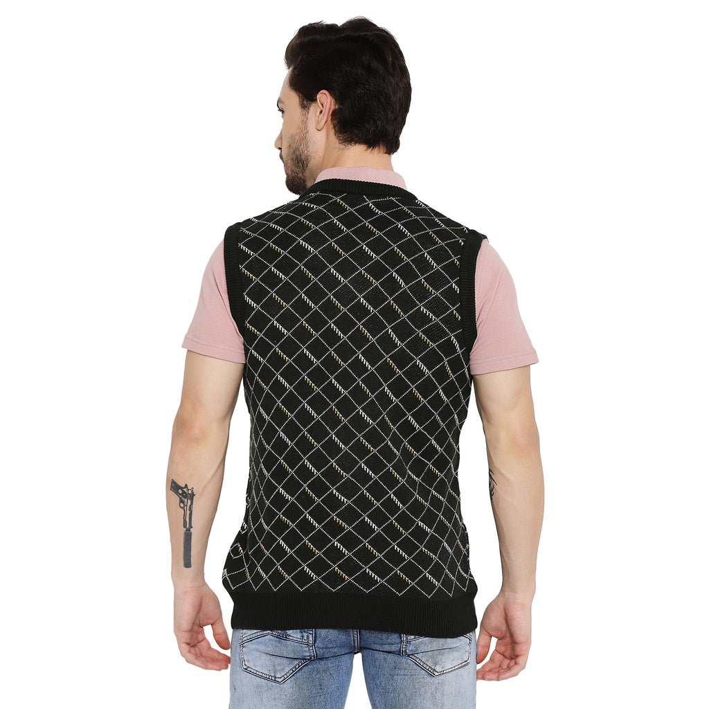 Duke Urban Men Sleeveless V Neck Sweater (SDS2027)