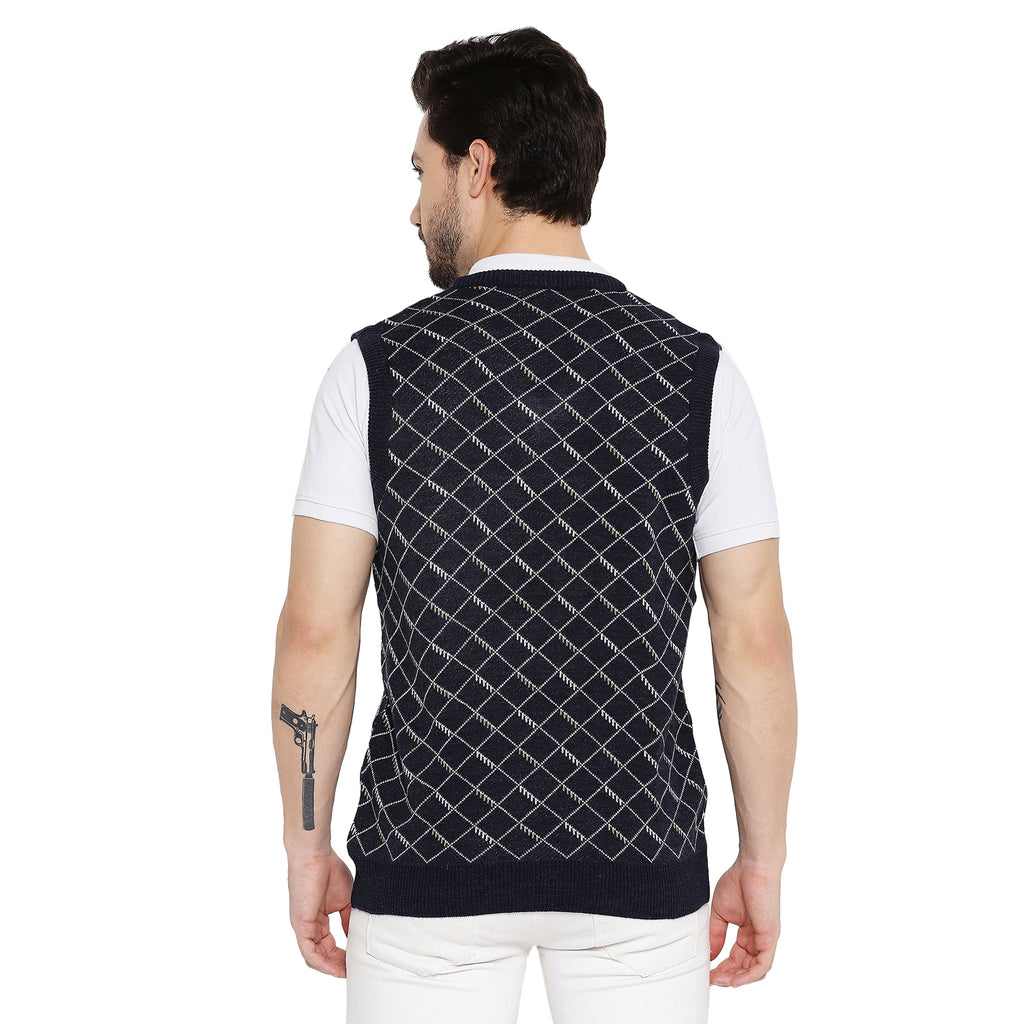 Duke Urban Men Sleeveless V Neck Sweater (SDS2027)