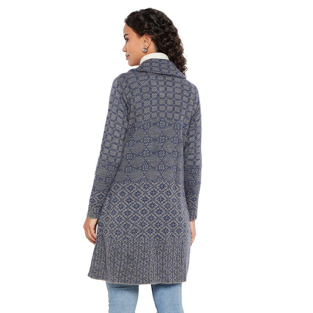 Duke Urban Women Collared Neck Cardigan  (SDS1136)