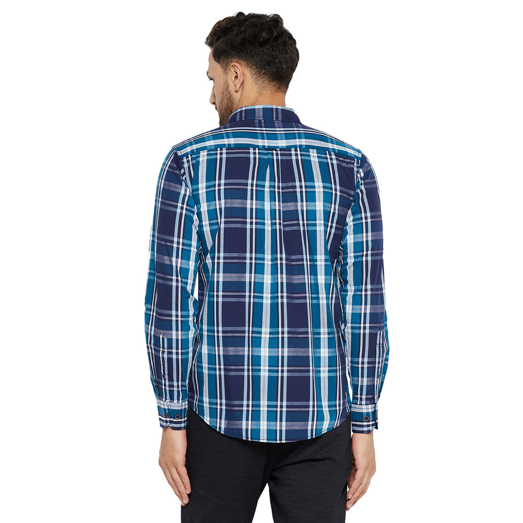 Duke Urban Men Slim Fit Solid Spread Collar Casual Shirt (SDO5CKR)