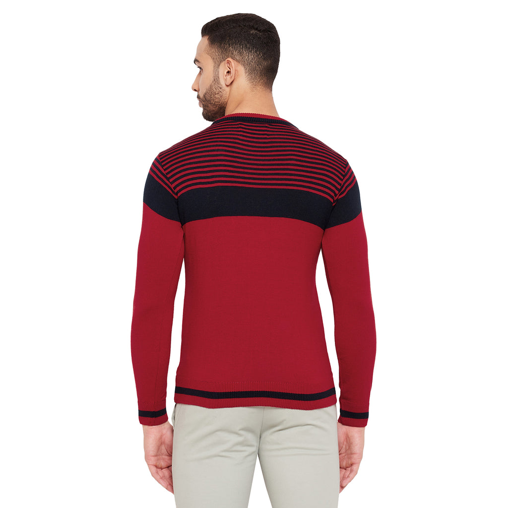 Duke Urban Men Full Sleeve Striped Sweater (SDS8101)