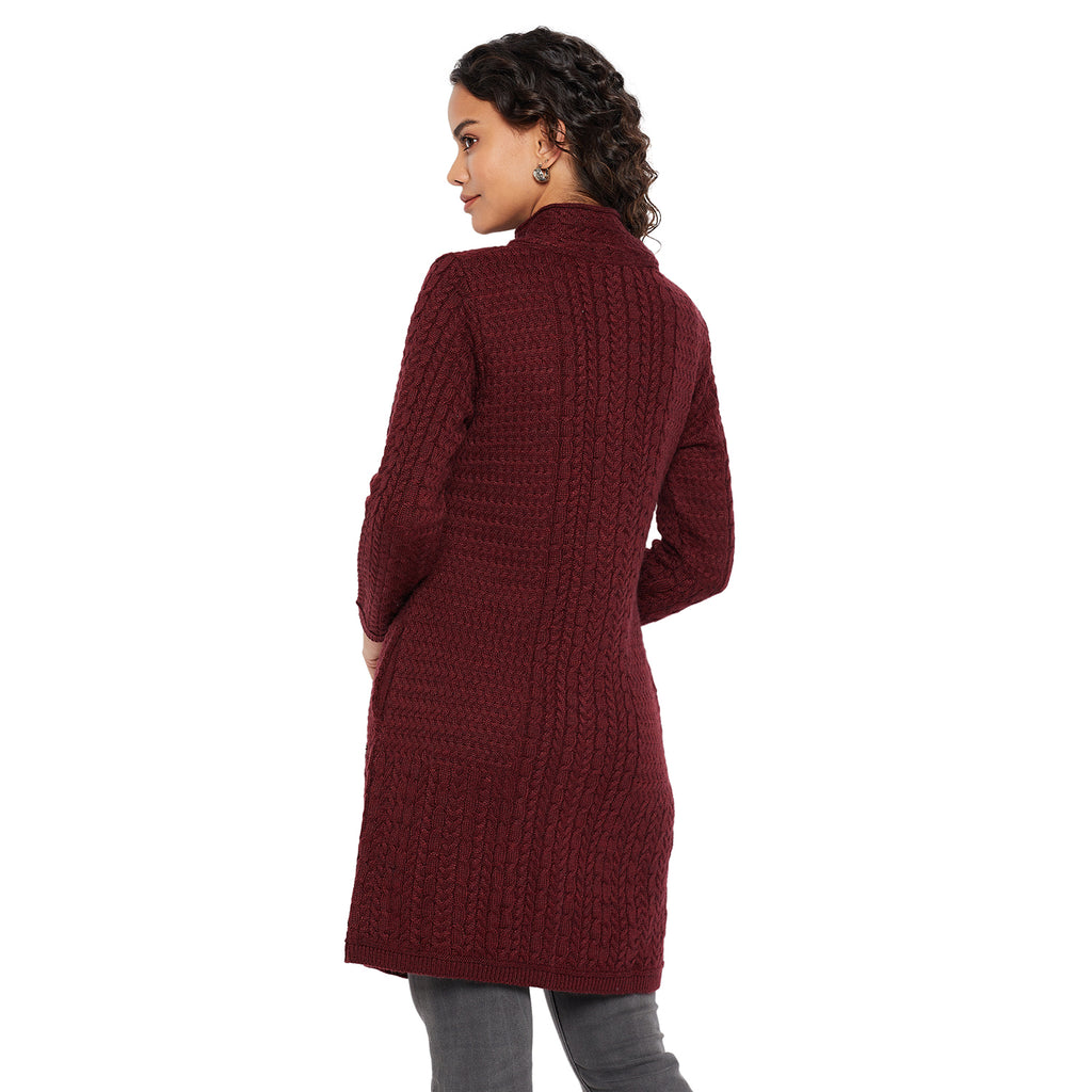 Duke Urban Women Turtle Neck Cardigan  (SDS1102)