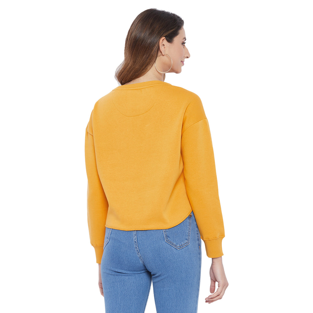 Duke Urban Women Round Neck Crop Sweatshirt (LFX763)